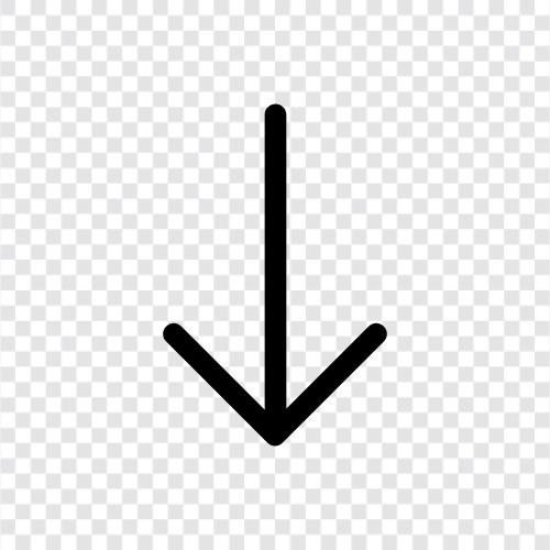 arrow, down, shooting, game icon svg
