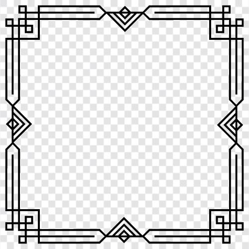 art deco frames, art deco style, art deco furniture, art deco frame icon svg