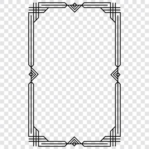 art deco frames, art deco paintings, art deco prints, art deco frame icon svg