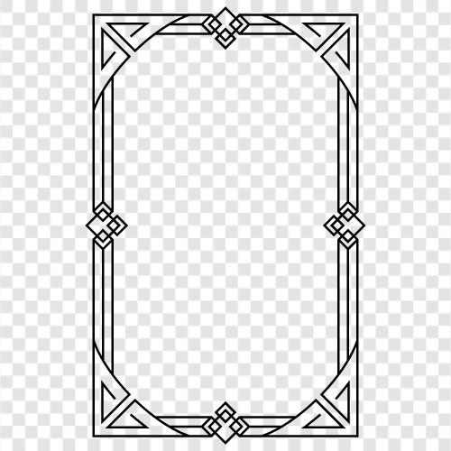 art deco frames, art deco style, art deco furniture, art deco frame icon svg