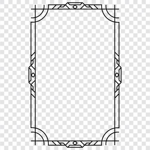 art deco frames, art deco style, art deco furniture, art deco frame icon svg