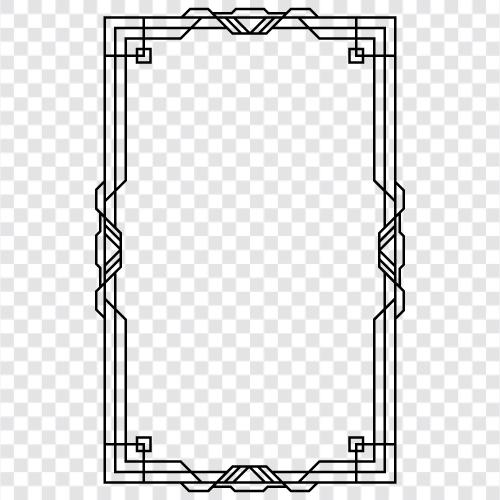 art deco frames, art deco prints, art deco posters, art deco frame icon svg