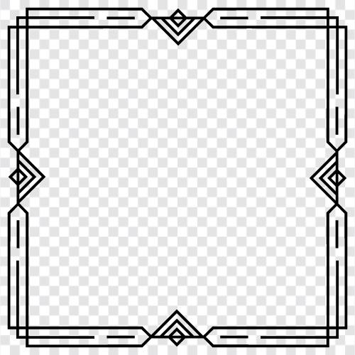 art deco frames, art deco style, art deco furniture, art deco frame icon svg