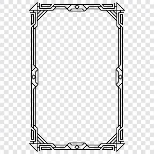 art deco frames, art deco decor, art deco style, art deco frame icon svg