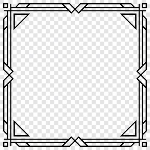 art deco style, art deco furniture, art deco lamps, art deco frame icon svg