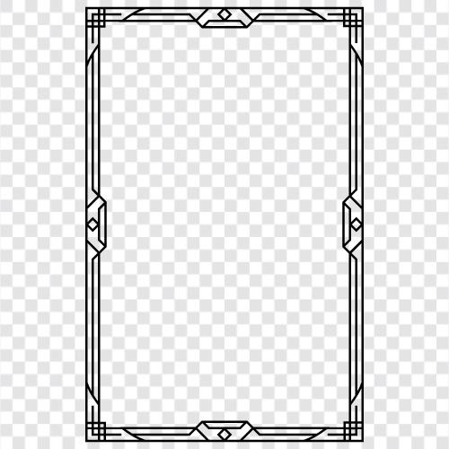 art deco style, art deco frames, art deco hats, art deco frame icon svg