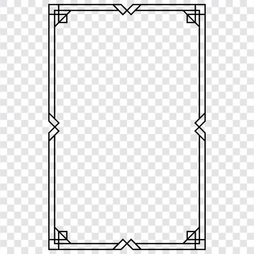 art deco style, art deco furniture, art deco posters, art deco frame icon svg