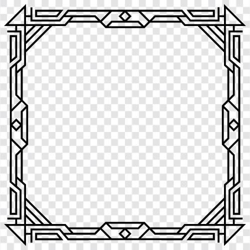 art deco style, art deco furniture, art deco lamps, art deco frame icon svg