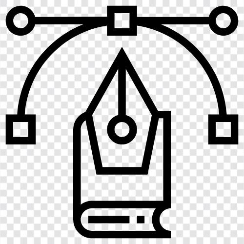 sanatçı, müzisyen, yazar, illüstratör ikon svg