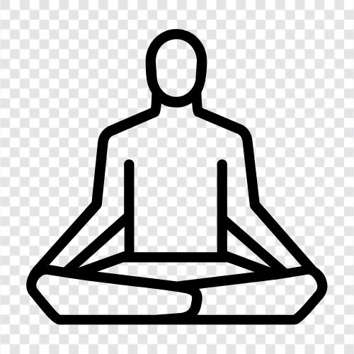 asanalar, meditasyon, pranayama, fitness ikon svg