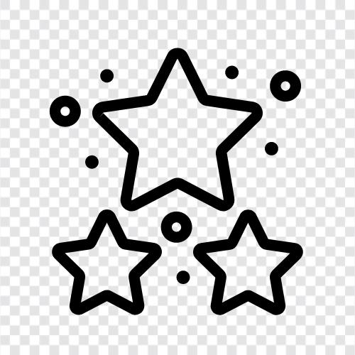Astronomie, Raum, Universum, Stern symbol