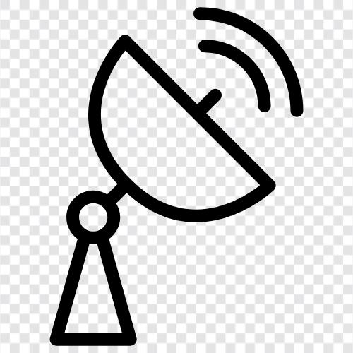 astronomy, astrophysics, radio waves, telescope icon svg