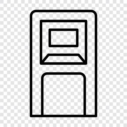 atm, automatic teller machine, bank machine, atm machine icon svg