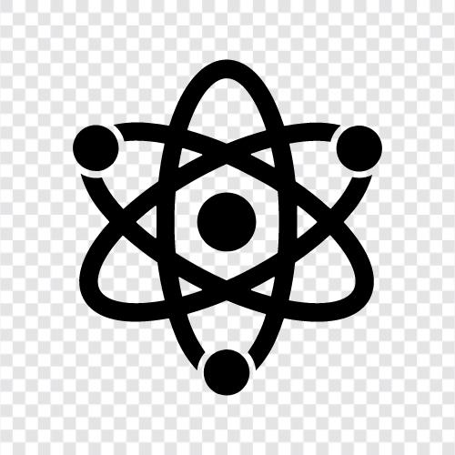 atom, bileşikler, elementler, moleküller ikon svg