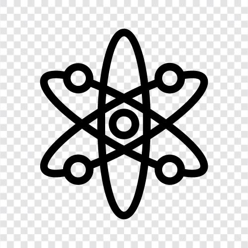 atomic, electron, nucleus, protons icon svg