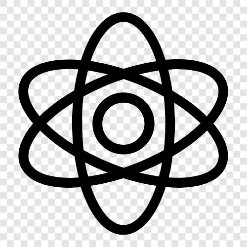 atomicity, particles, nucleus, electron icon svg