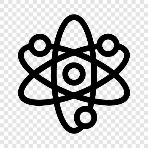 atomicity, nucleus, isotope, radioactive icon svg