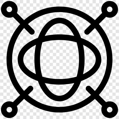 Atom, Atombombe, Atomenergie, Atomsphäre symbol
