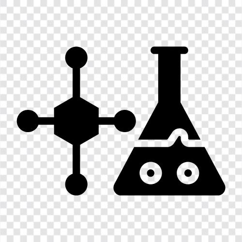 atoms, bonding, molecules, reaction icon svg