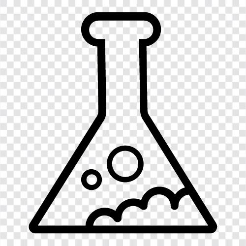 Atome, Moleküle, chemische Reaktionen, Säuren und Basen symbol