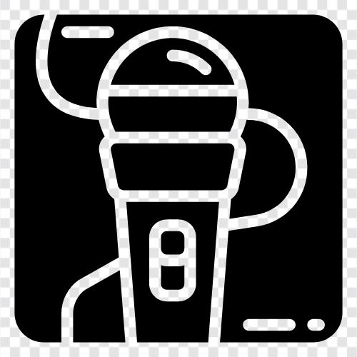 AudioEingang, Mikrofon für Stimme, Voice Recorder, Sprachwechsler symbol