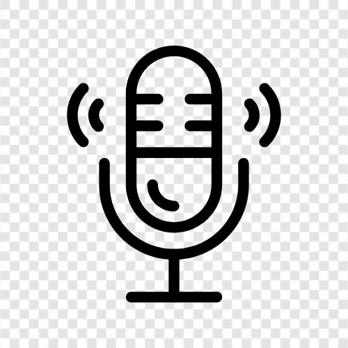 Audio, Aufnahme, Podcast, Stimme symbol