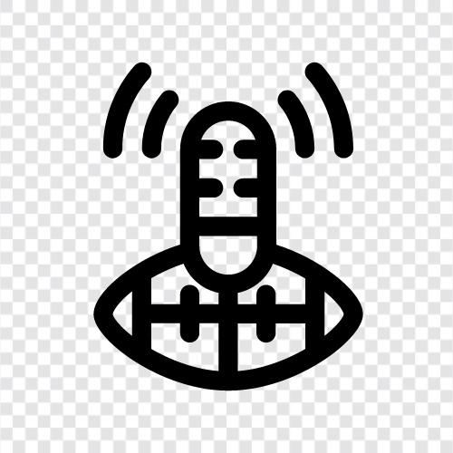 audio, streaming, technology, news icon svg