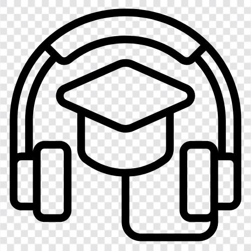 audio training, audio tutorial, audio learning, audio education icon svg