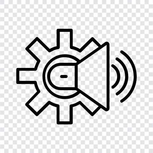 AudioVolume, AudioEinstellungen, SoundVolume, SoundEinstellungen symbol