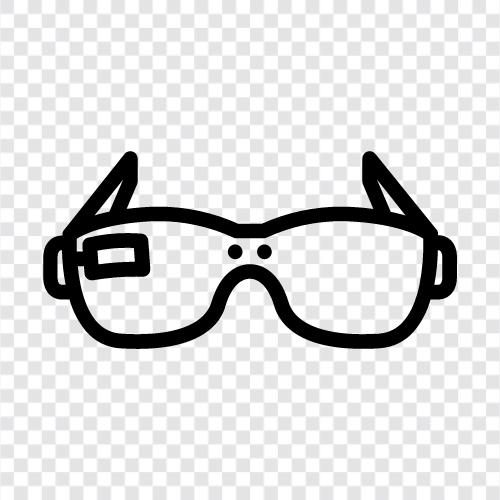 augmented reality, glasses, Google Glass, Microsoft HoloLens icon svg