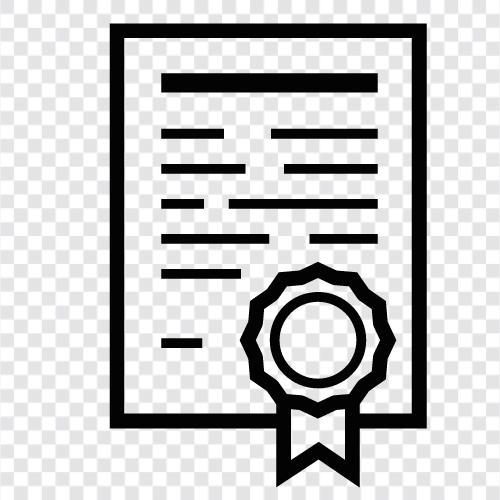 Authenticated document, Official document, Legitimate document, Legit document icon svg