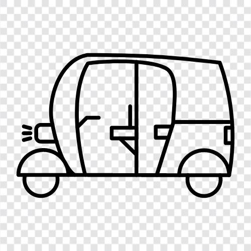 Auto, Rickshaw, Taxi, Transport symbol