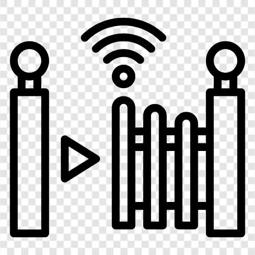 automatic gates, security gate, electric gate, automatic gate opener icon svg