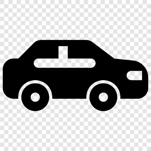 automobile, car rental, new car, used car Значок svg