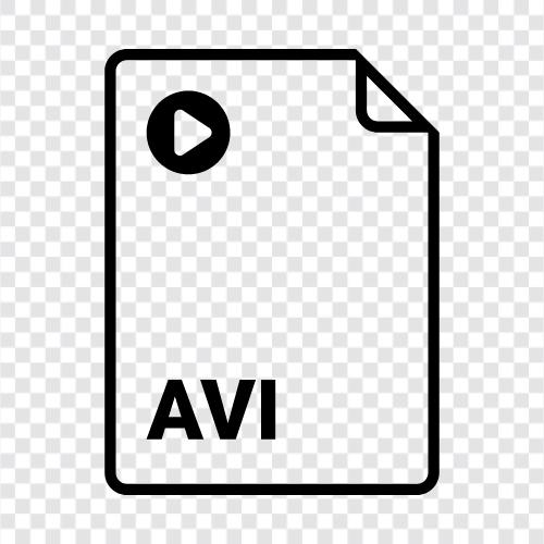 AVI, video, film, animasyon ikon svg