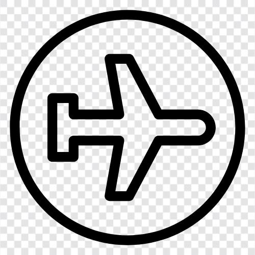 Luftfahrt, Flugzeug, Flugreisen, Fliegen symbol