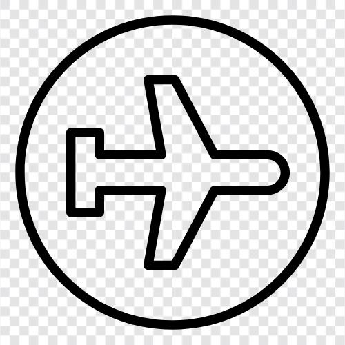 Luftfahrt, Flugzeug, Luftfahrtindustrie, Luft und Raumfahrt symbol