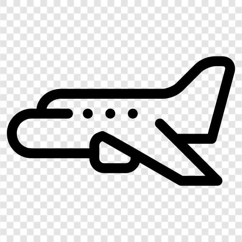 Luftfahrt, Flugzeug, Fliegen, Flugreisen symbol