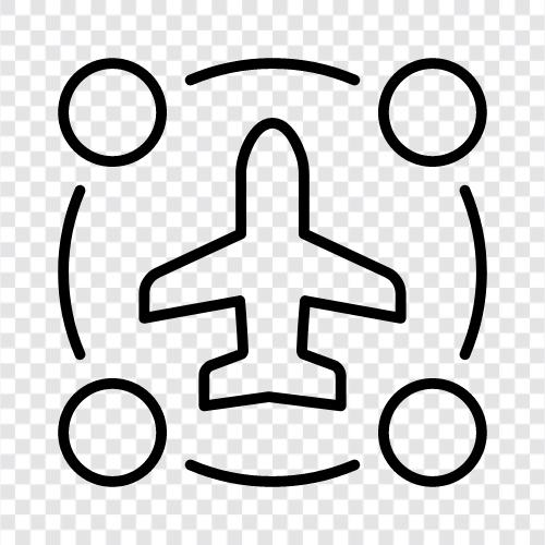 Luftfahrt, Flugzeuge, Fliegen, Himmel symbol