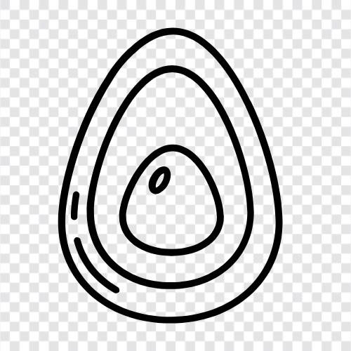 Avocadoöl, Avocadogruben, Avocadotoast, Avocadobaum symbol