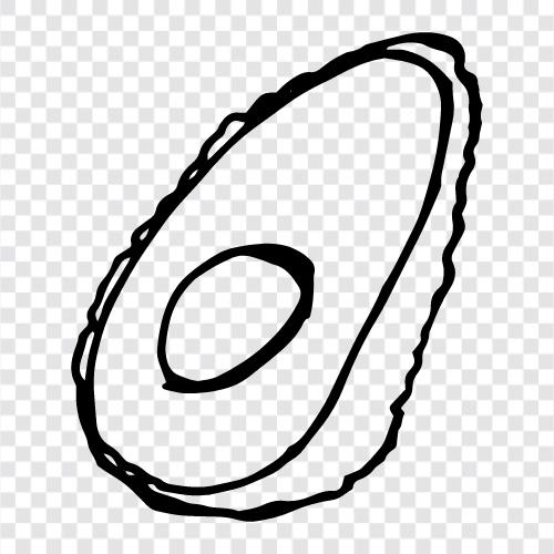 Avocado Toast, Avocadoöl, Avocadobaum, Avocadofrucht symbol