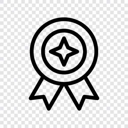 awards, commemorative, distinguished, Badge icon svg