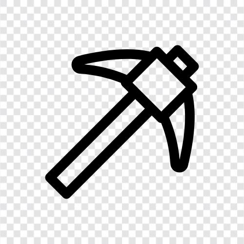 Axe, Tool, Mining, Metal icon svg