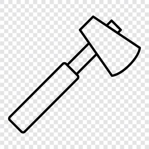 axe, hatchet, axe handle, handles icon svg