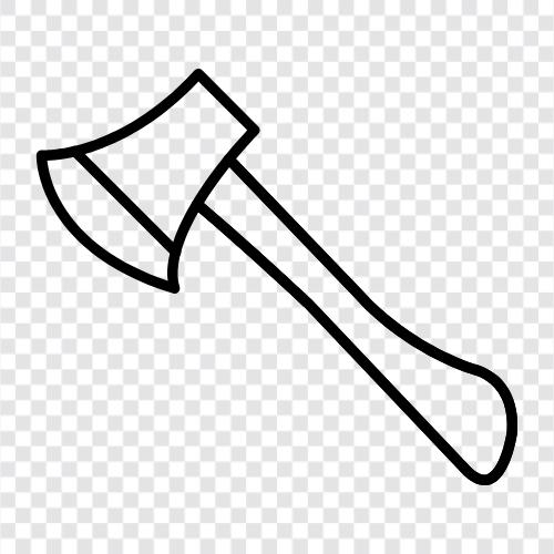 axe handle, axe head, axe manufacturing, axe blade icon svg