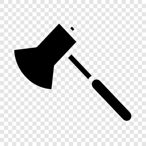 axe, handle, head, bevel icon svg