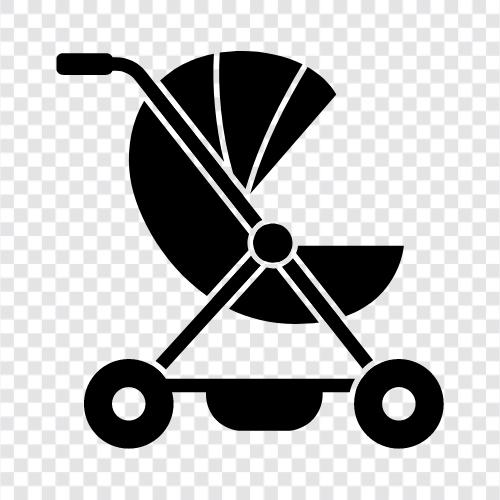 детское коляска, детская коляска, младенческая коляска, коляска Значок svg