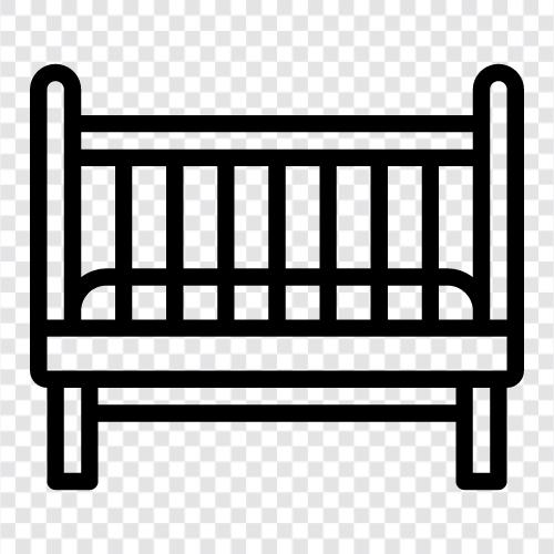 baby, babybett, babybettwäsche, babymatratze symbol