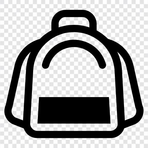 rucksack, tote, zurück zur schule, neues jahr symbol