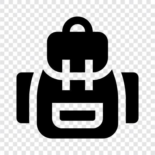 backpack, backpacks, hiking, daypack icon svg